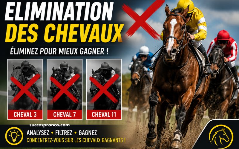 Elimination des chevaux – critères du bon pronostic PMU